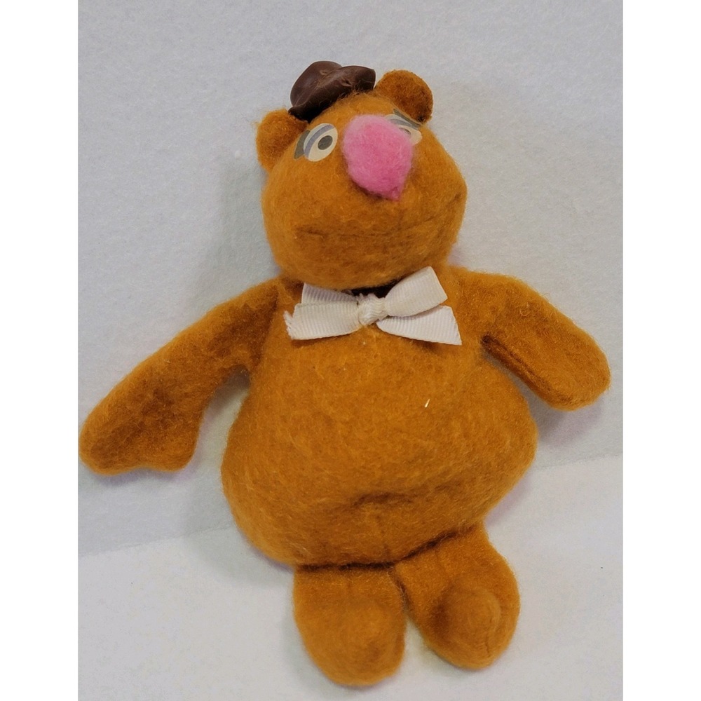 Vintage Fisher Price Fozzie Bear  1979 Jim Henson Muppets Small Stuffed Toy 865